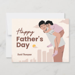 Postal del Día del Padre - Momento de amor a papá