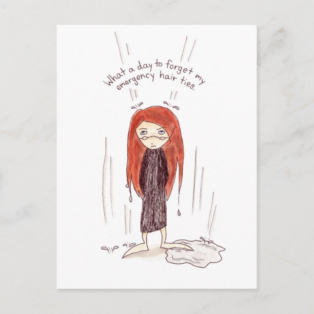 Postal del Día del Pelo Mal (Anverso)