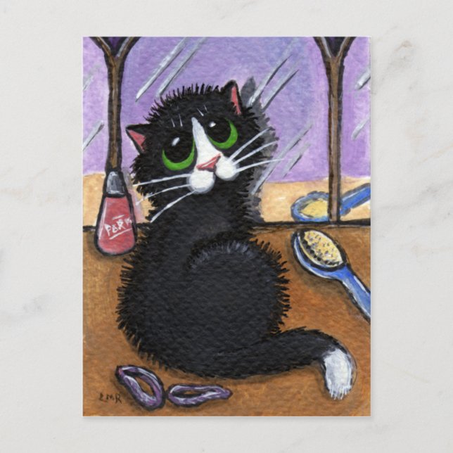 Postal del Día del Pelo Mal (Anverso)