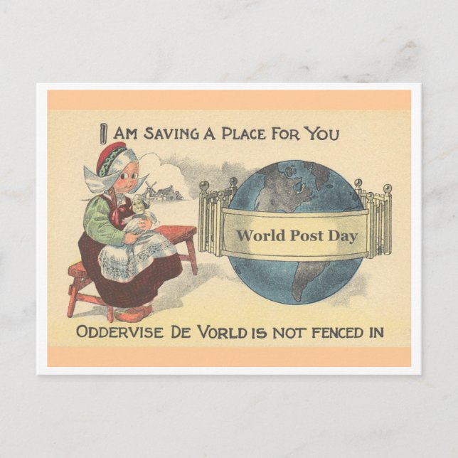 Postal del Día Mundial de la Post (Anverso)