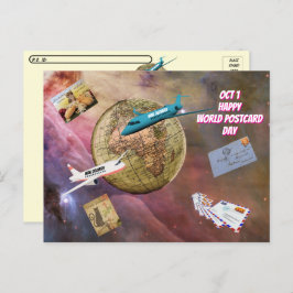 Postal del Día Mundial de la Postales (1 oct.)
