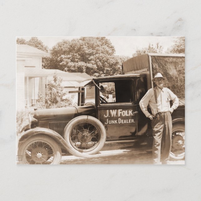 Postal del distribuidor autorizado de desperdicios (Anverso)