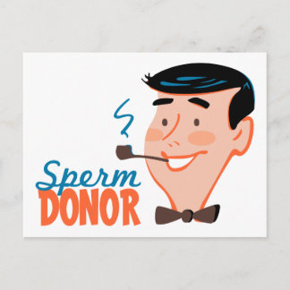 Postal del donador de esperma