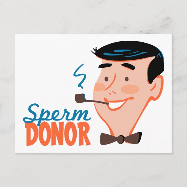 Postal del donador de esperma (Anverso)