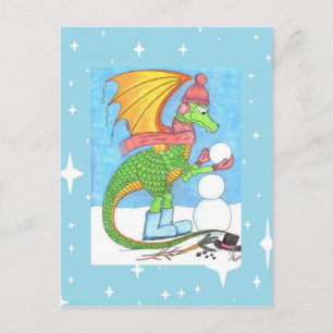 Postal del dragón de la nieve