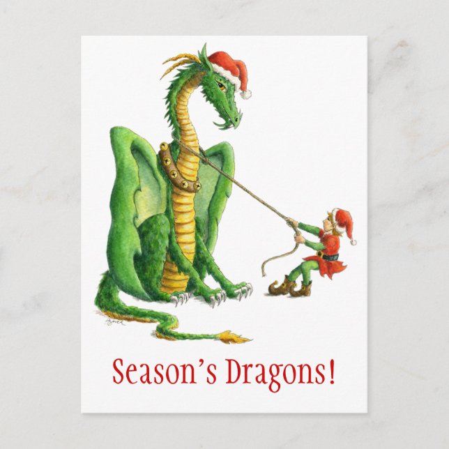 Postal del Dragón de la temporada (Anverso)