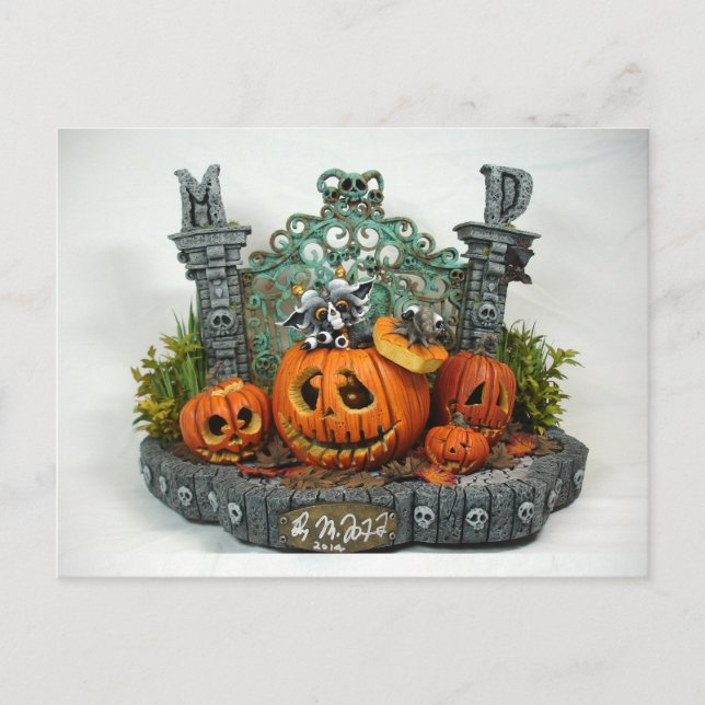 Postal del dragón del MD Halloween (Anverso)
