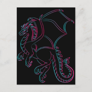 postal del dragón volante