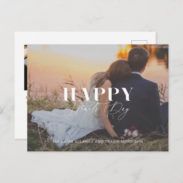 Postal del El día de San Valentín de fotos del Día (Anverso / Reverso)