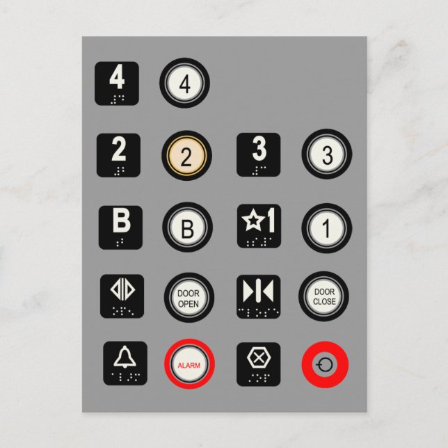 Postal del elevador (Anverso)