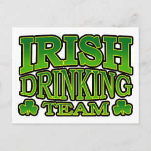 postal del equipo de bebidas irish