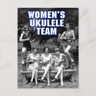 Postal del equipo Uke de la mujer