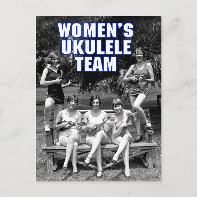 Postal del equipo Uke de la mujer (Anverso)