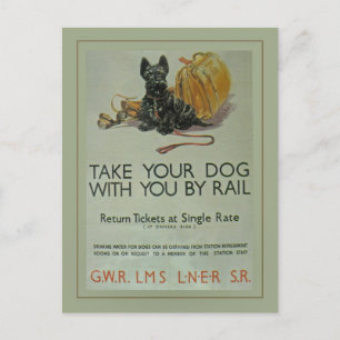 Postal del escocés de British Rail del vintage