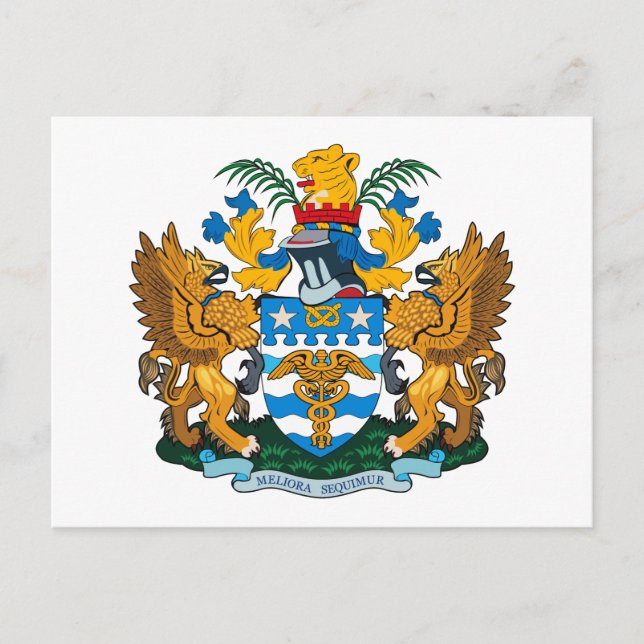Postal del escudo de armas de Brisbane (Anverso)