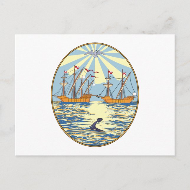 Postal del Escudo de Armas de Buenos Aires (Anverso)
