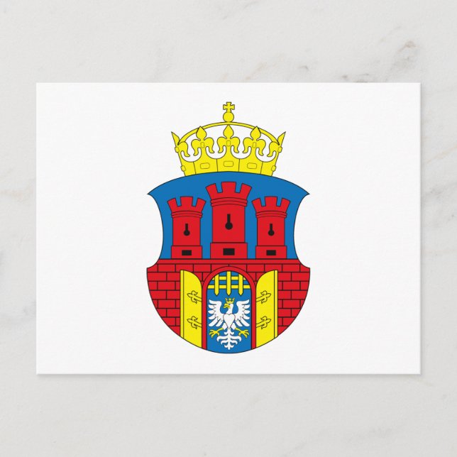Postal del Escudo de Armas de Cracovia (Anverso)