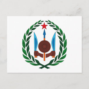 Postal del Escudo de armas de Djibouti