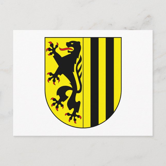 Postal del escudo de armas de Dresden (Anverso)
