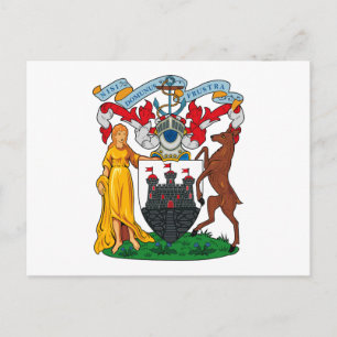 Postal del escudo de armas de Edimburgo