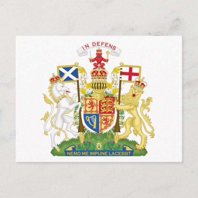 Postal del escudo de armas de Escocia (Anverso)