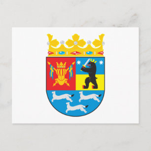 Postal del Escudo de Armas de Finlandia Occidental