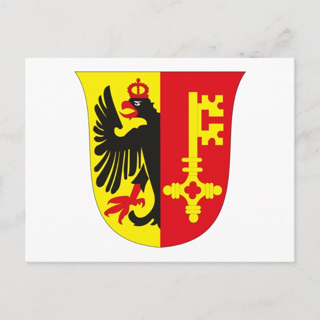 Postal del Escudo de Armas de Ginebra (Anverso)