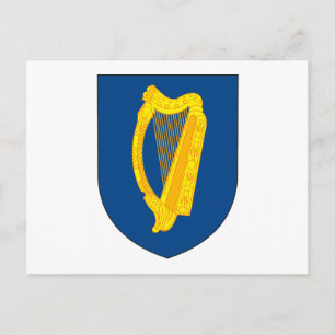 Postal del escudo de armas de Irlanda