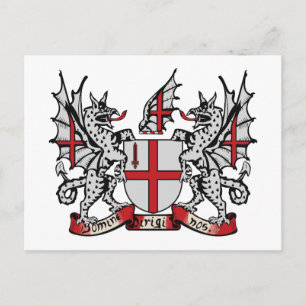Postal del escudo de armas de Londres