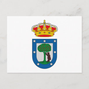 Postal del escudo de armas de Madrid