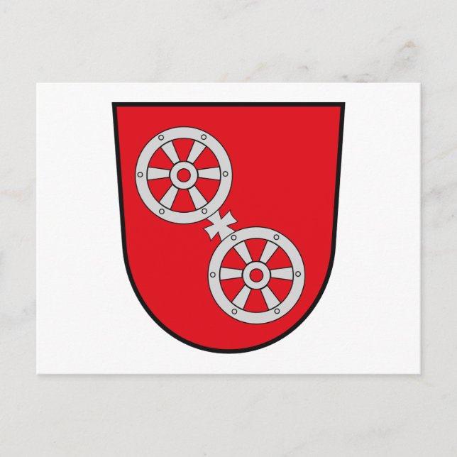 Postal del escudo de armas de Mainz (Anverso)