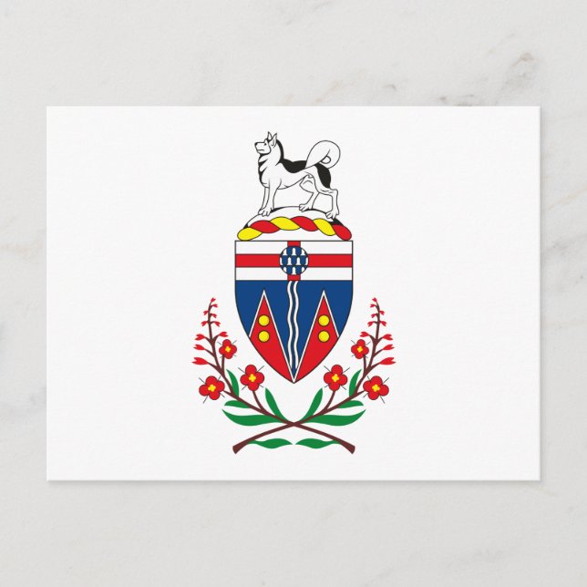 Postal del Escudo de Armas del Yukón (Anverso)