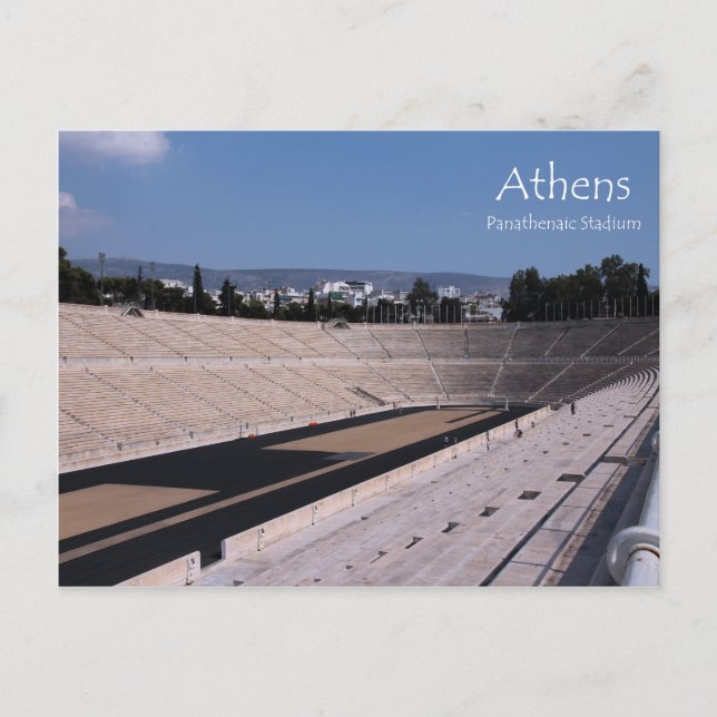 Postal del estadio Panathenaic de Atenas (Anverso)