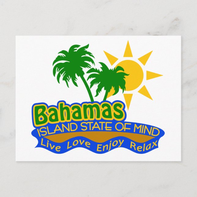 Postal del estado mental de Bahamas (Anverso)