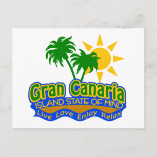 postal del estado mental de Gran Canaria