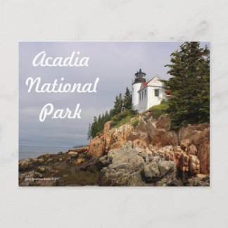 postal del faro de Bass Harbour
