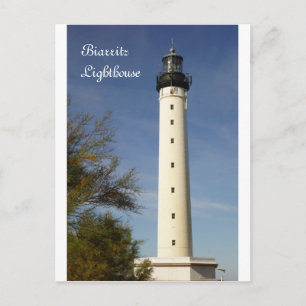 Postal del faro de Biarritz