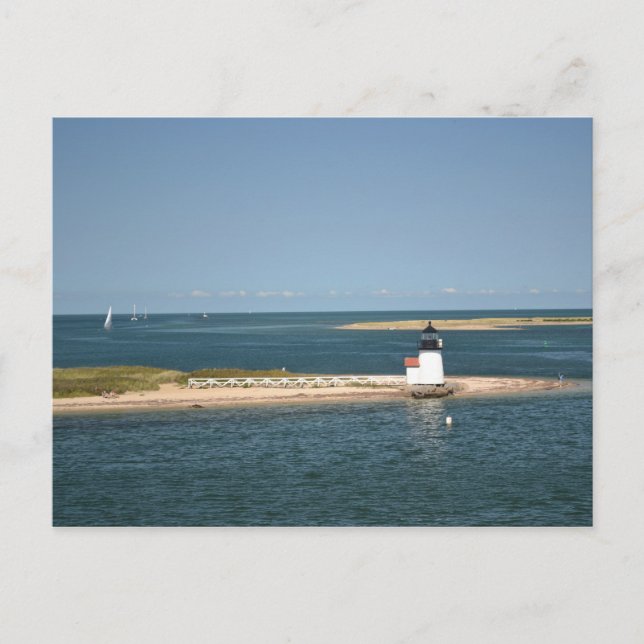 Postal del faro de Brant Point (Anverso)