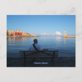 Postal del faro de Chania