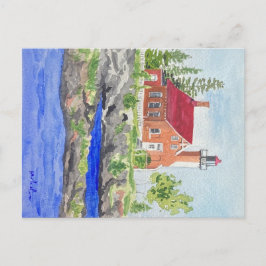 postal del faro de Eagle Harbour