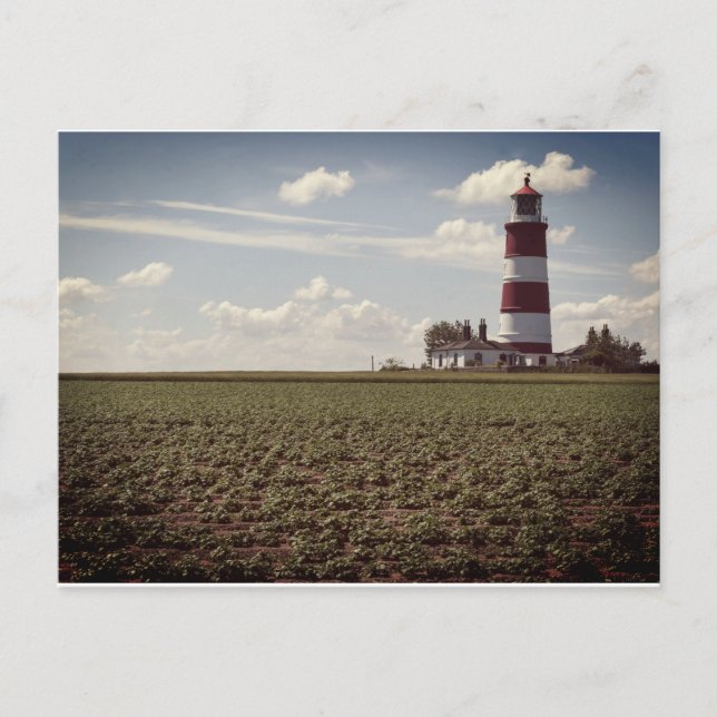 postal del faro de Happisburgh (Anverso)