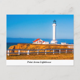 Postal del faro de la arena del punto