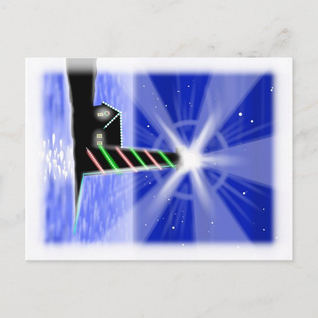 postal del faro de los navidades (Anverso)