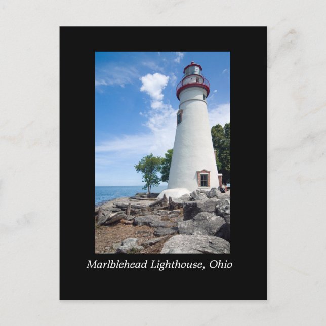 Postal del faro de Marblehead (Anverso)