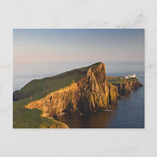 Postal del faro de Neist (Anverso)