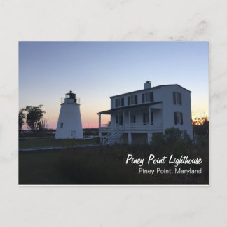 Postal del faro de Piney Point