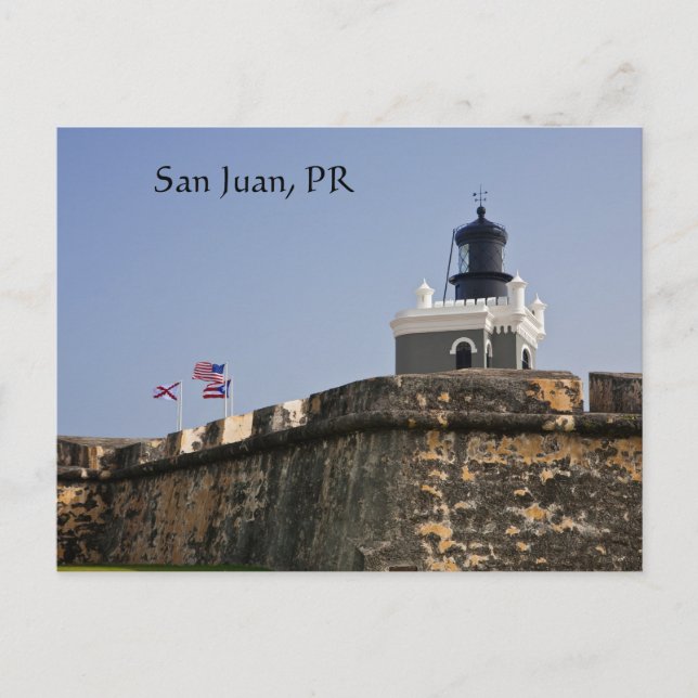 Postal del faro de San Juan (Anverso)