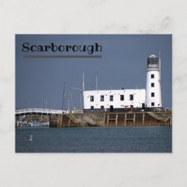 postal del faro de Scarborough