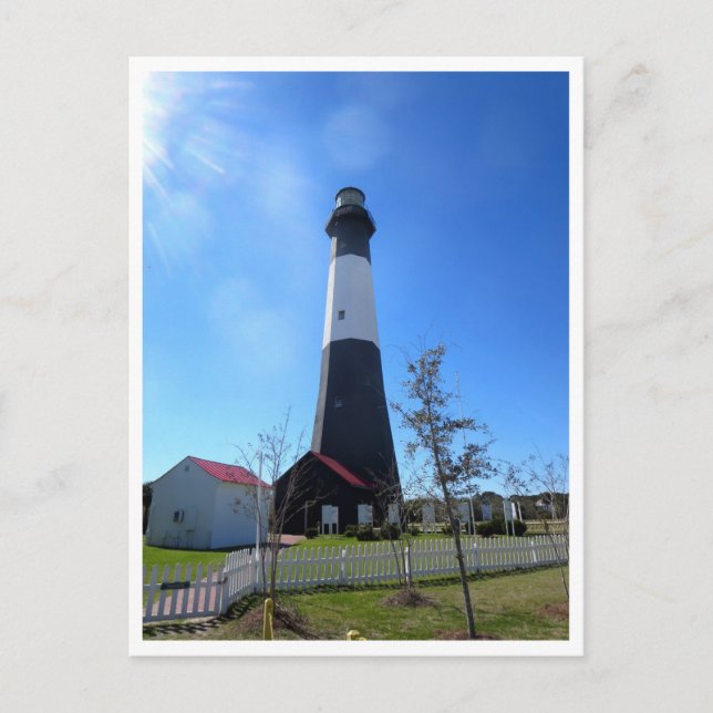 Postal del faro de Tybee (Anverso)