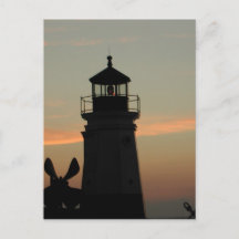Postal del faro de Vermilion